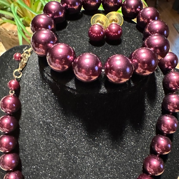 Honora cultures pearls in plum - Picture 13 of 13